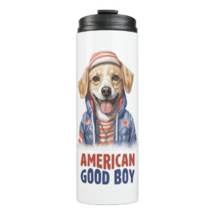 Garrafa Térmica American GoodBoy Dog US Jaqueta de julho
