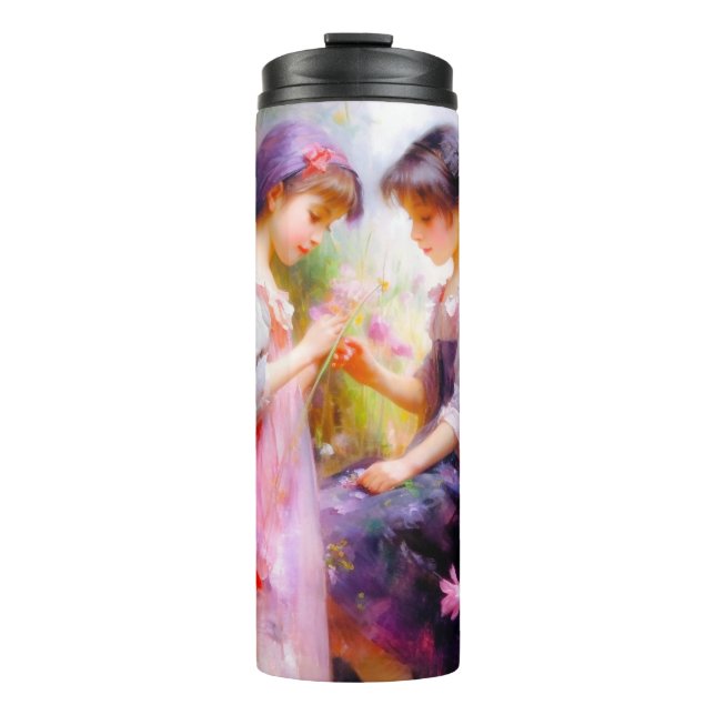 Garrafa Térmica Amigos e Flores (Frente)