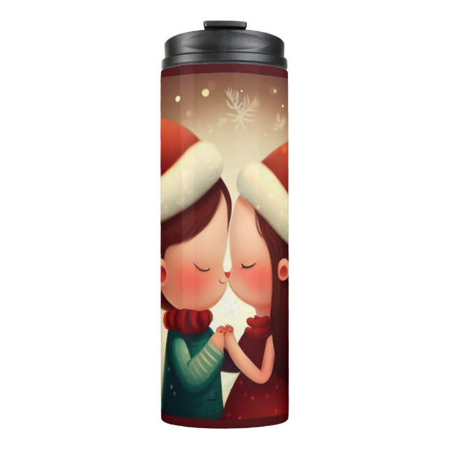 Garrafa Térmica Amor de Natal 2 Tumbler Térmico (Frente)