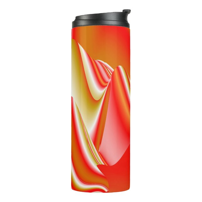 Garrafa Térmica Amor e Abstrato 3D Rainbowart Dourado (Giro à esquerda)