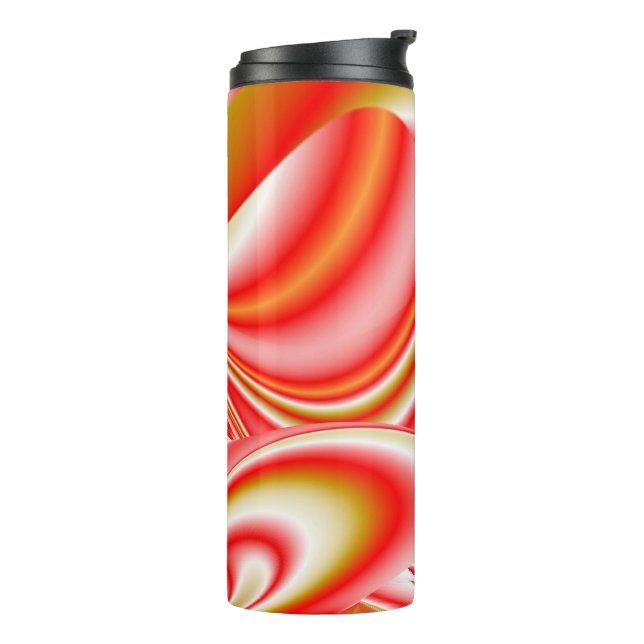 Garrafa Térmica Amor e Abstrato 3D Rainbowart Dourado (Giro à esquerda)