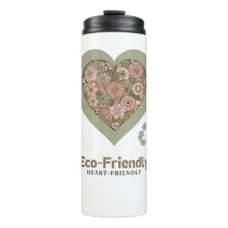 Garrafa Térmica Amor ecológico e cardíaco