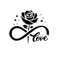 Amor Infinito Rosa Negra - Amor Romântico Eterno D