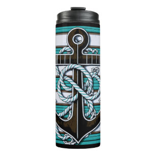 Garrafa Térmica Ancoragem Náutica de Nome Personalizado