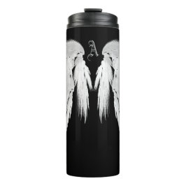 Garrafa Térmica ANGEL WINGS - Monograma personalizado preto