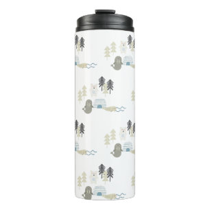 Garrafa Térmica Animais de inverno do Ártico Cinto