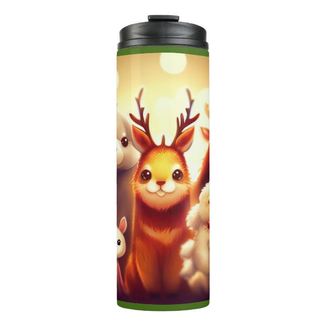 Garrafa Térmica Animais de Natal 1 (Frente)