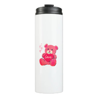 Garrafa Térmica Animal Fofo Kawaii Rosa
