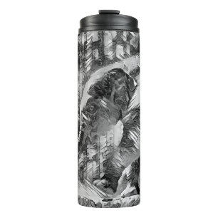 Garrafa Térmica AnimalArtBW_Elephant_001