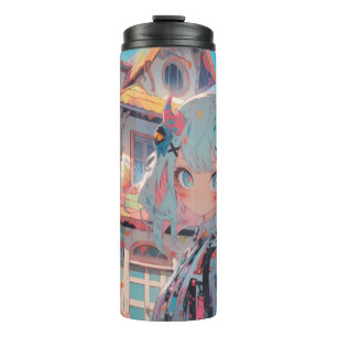 Garrafa Térmica Anime Manga Hunted Girl Inspirou Tumbler