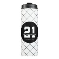 Aniversário de 21 anos personalizado moderno e ele