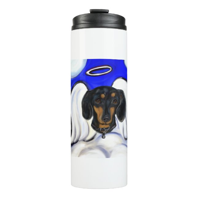 Garrafa Térmica Anjo Dachshund (Frente)