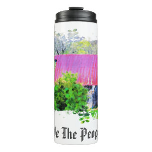 Garrafa Térmica *~* Antigo País do Celeiro AP16 Russo