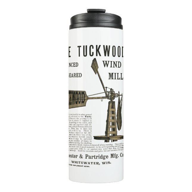 Garrafa Térmica Antiguidade Do Vento Do Tuckwood Whitewater Wis 18 (Frente)