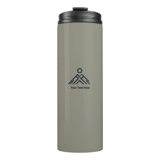 Garrafa Térmica Antiguidade: Tumbler de Aventura Personalizável (Frente)