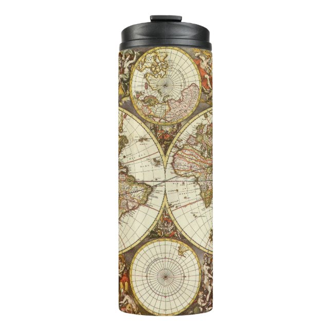 Garrafa Térmica Antique Old World Map by Frederick de Wit, c. 1680 (Frente)