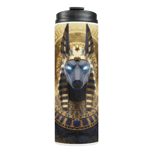 Garrafa Térmica Anubis Jackal Thermal Mug | Ancient Egyptian God T (Frente)