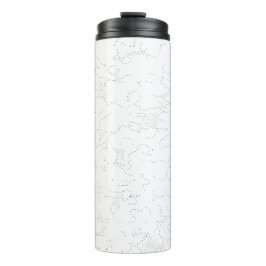 Garrafa Térmica Anúncio de Graduação Branco Elegante