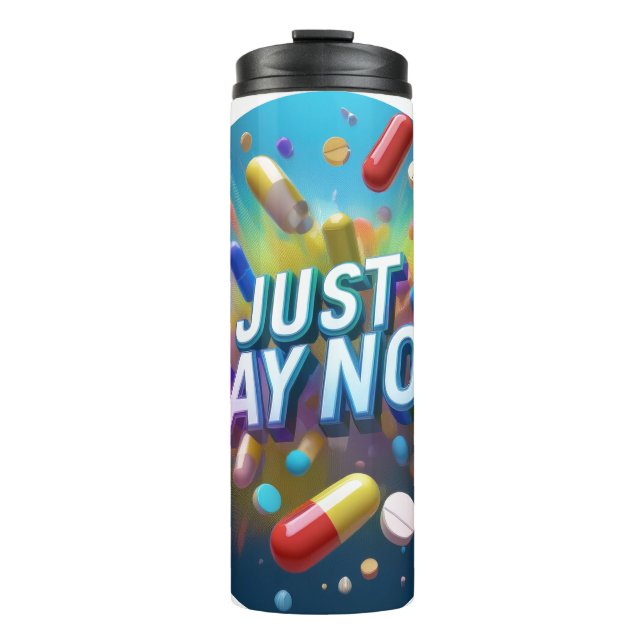 Garrafa Térmica Apenas Diga Não A Drogas (Frente)