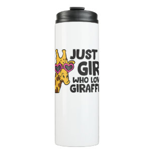 Garrafa Térmica Apenas uma garota que ama girafas _3