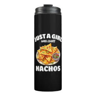 Garrafa Térmica Apenas Uma Garota Que Ama Nachos Amante de Comida