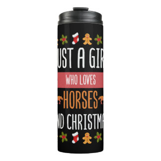 Garrafa Térmica Apenas Uma Menina Que Ama Cavalos E impressão De N