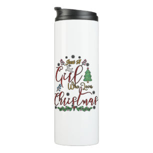 Garrafa Térmica Apenas Uma Menina Que Ama O Natal