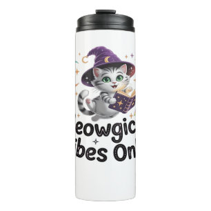 Garrafa Térmica Apenas Víblias Medíocres, Gato De Bruxa De Kawaii