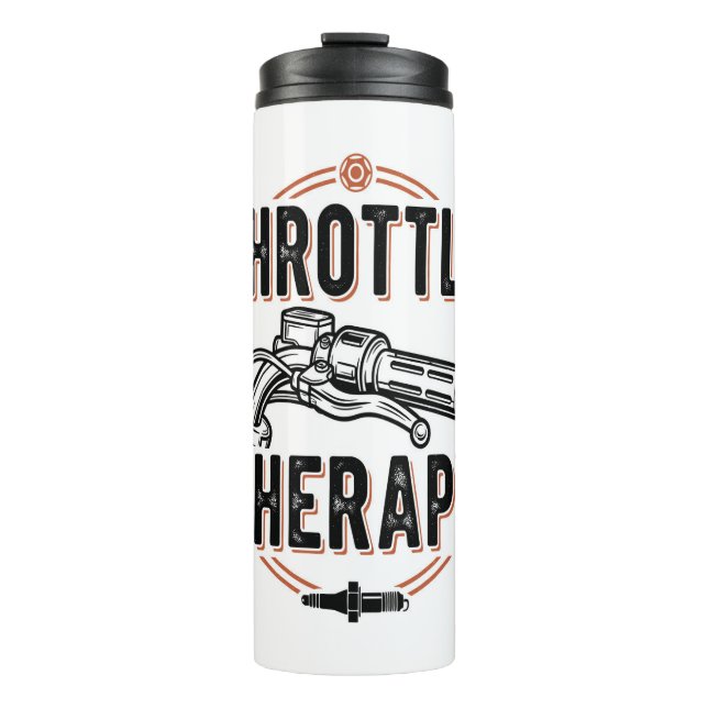 Garrafa Térmica Aperto de motocicletas com terapia de aceleração (Frente)