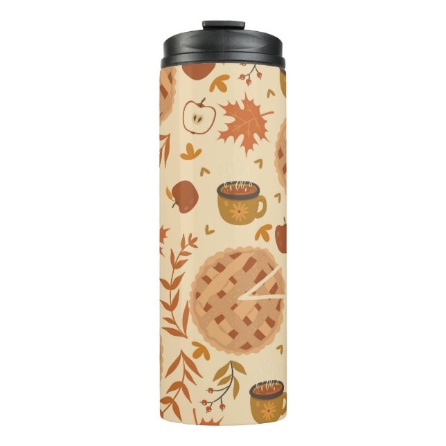 Garrafa Térmica Apple Pie Autumn: Vintage Graphics (Frente)