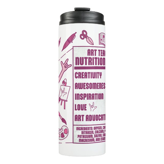 Garrafa Térmica Apreciação aos Professores de Arte - Presente Perf (Frente)