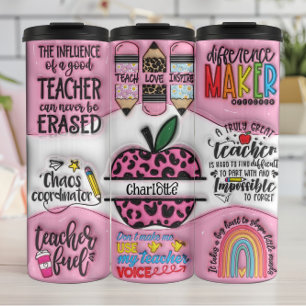 Garrafa Térmica Apreciação do Professor: Inspiração, cuidado, dedi