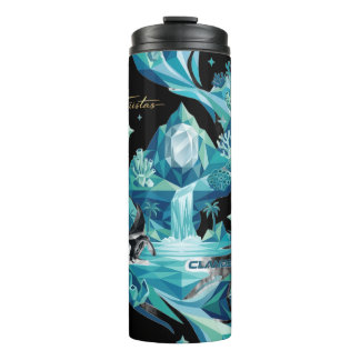 Garrafa Térmica “Aqua Elegance – Manta Ray Thermal Tumbler”