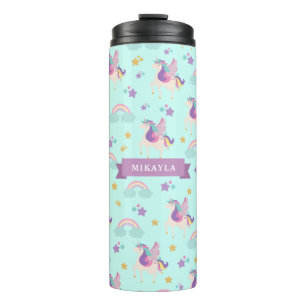Garrafa Térmica Aqua  Tumbler térmico Cute Rainbow Unicorn