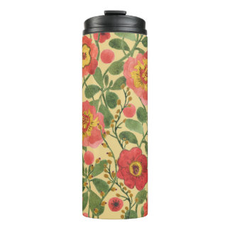 Garrafa Térmica Aquarela Floral Retroativa: Elegância do Eterno