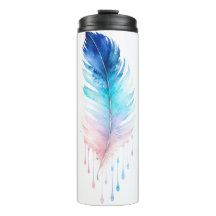 Aquarela Pena Azul Ombre