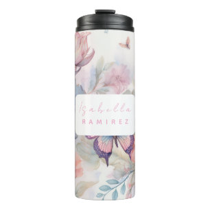 Garrafa Térmica Aquarela Personalizada com Nome