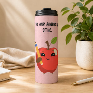 Garrafa Térmica Aqui Para Ajudar Sempre Com Um Sorriso Educador
