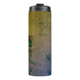 Garrafa Térmica Aracnídeo Psicodélico Personalizado do Desespero