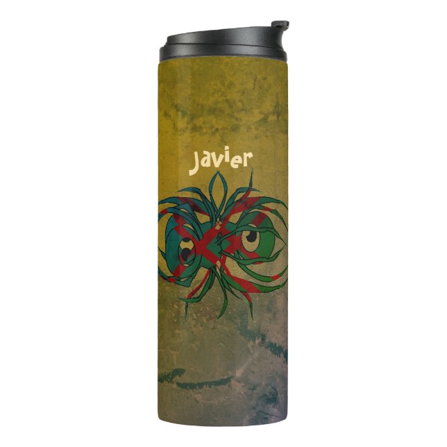 Garrafa Térmica Aracnídeo Psicodélico Personalizado do Desespero (Giro à esquerda)