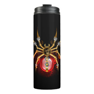 Garrafa Térmica Aranha-do-galo em preto