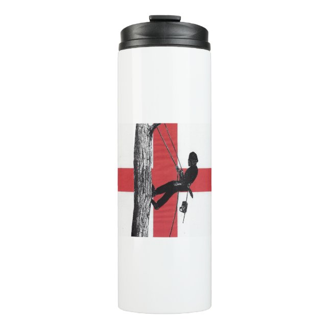 Garrafa Térmica Arbe Arborista Inglês Cirurgião Árvore Chainsaw (Frente)