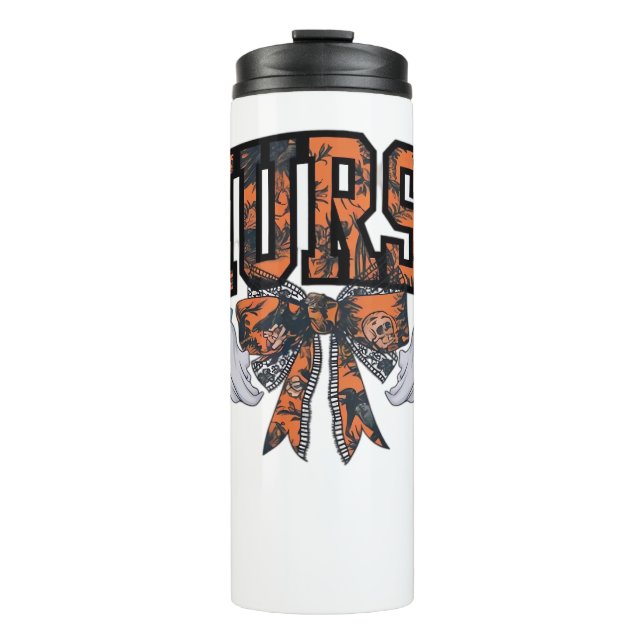 Garrafa Térmica Arco Clássico de Enfermeira do Halloween Cai Camis (Frente)