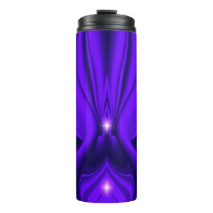 Garrafa Térmica Arco-Íris De Flor Roxo Sonha Duas Estrelas