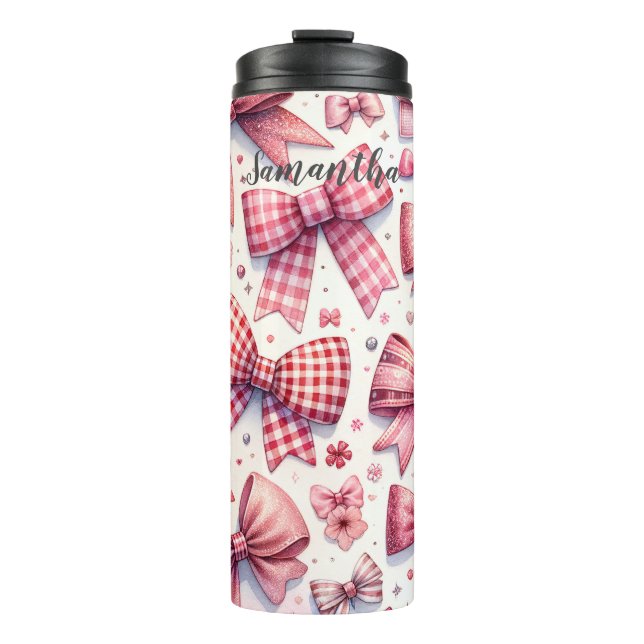 Garrafa Térmica Arcos de coquete personalizados Tumbler térmico (Frente)