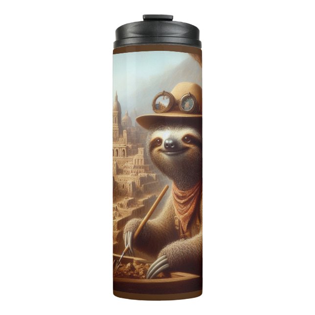 Garrafa Térmica Arqueólogo Sloth (Frente)