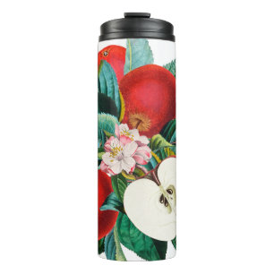 Garrafa Térmica Arranjo de fruta de maçã botânica, antigo t
