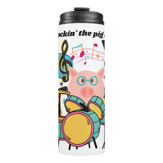 Garrafa Térmica Arruinando a vida dos porcos (Frente)