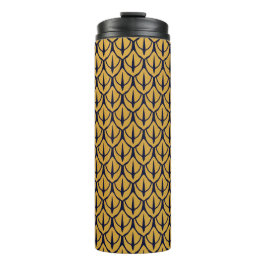 Garrafa Térmica Art Deco Dragon Scales - Blue and Gold Scales