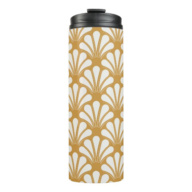 Garrafa Térmica Art Deco — Shell Geométrico (Frente)